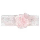 Baby Girls White & Pink Floral Headband, 1, hi-res