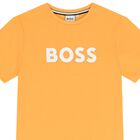 Boys Orange Logo T-Shirt, 3, hi-res