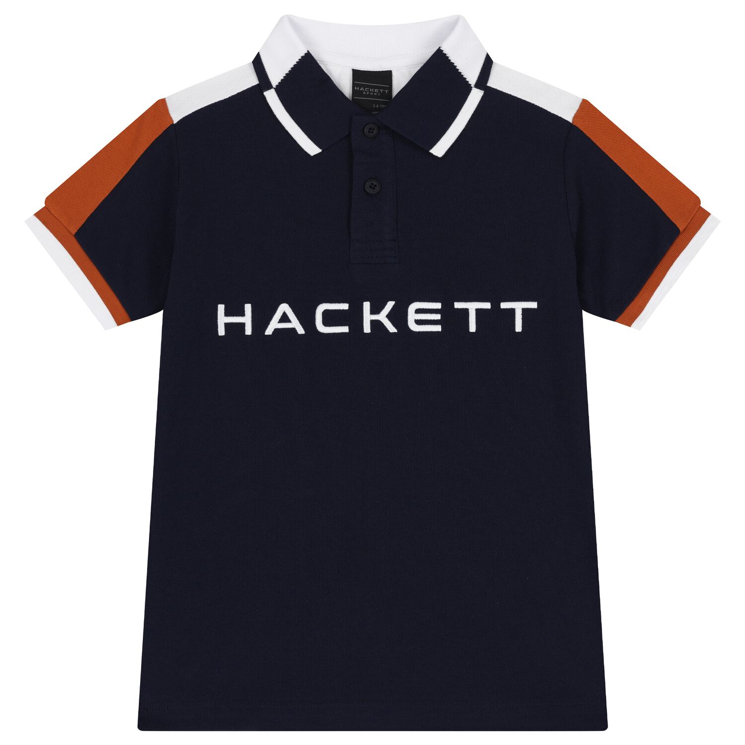 Boys Navy Blue & White Polo Shirt, 1, hi-res