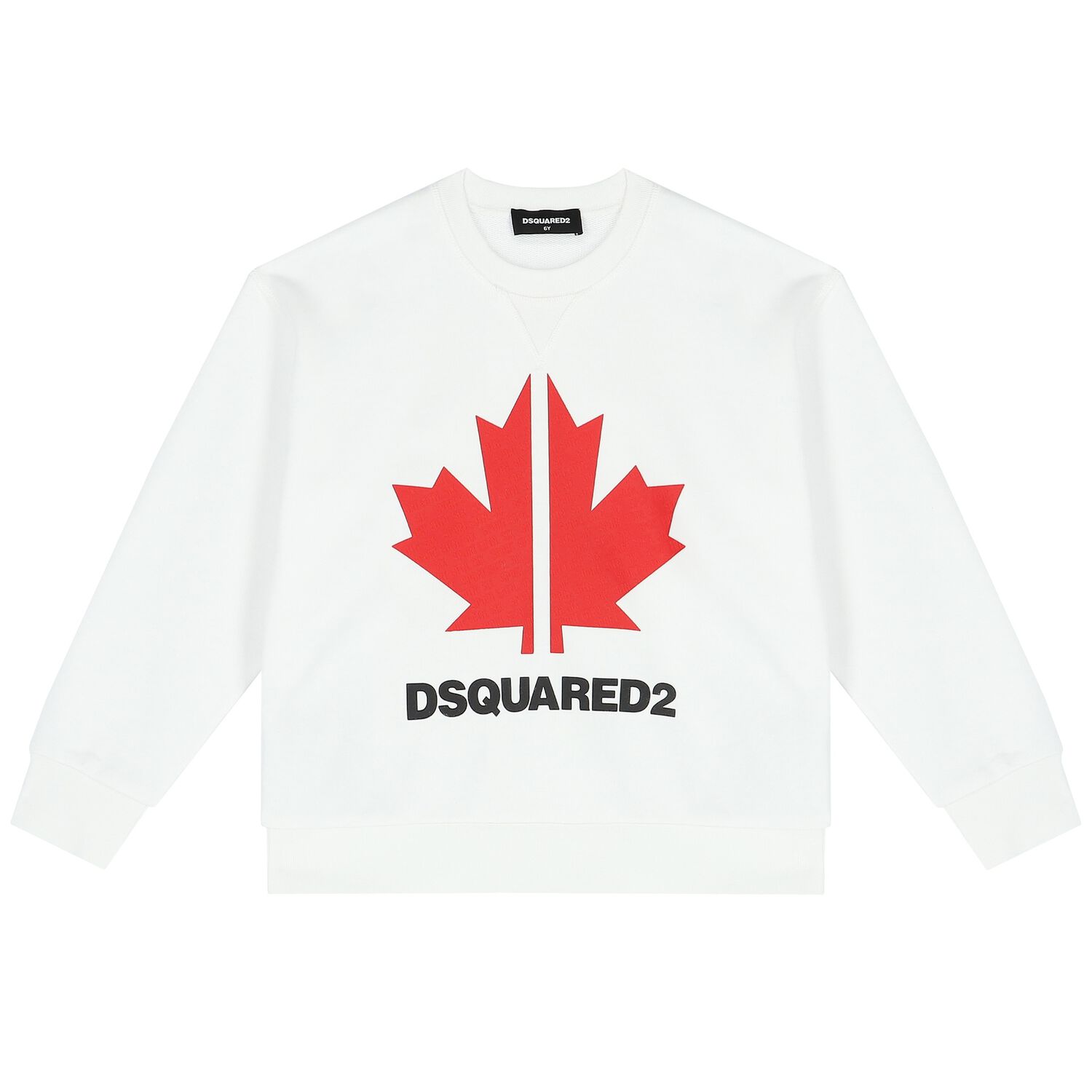 White Maple Leaf Logo Sweatshirt, 1, hi-res