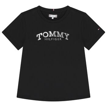 Girls Black Logo T-Shirt