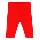 Younger Girls White, Navy & Red Leggings Set, 1, hi-res