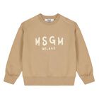 Younger Beige Logo Tracksuit, 1, hi-res