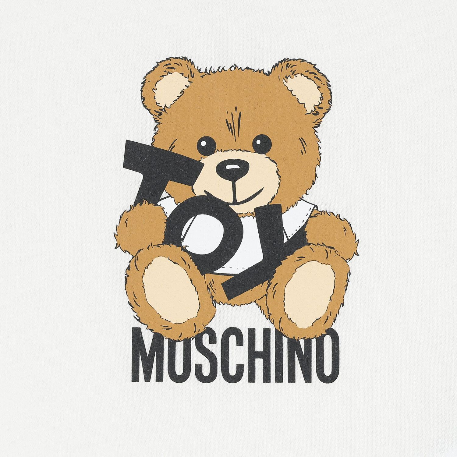 Younger White Teddy Bear Logo T-Shirt, 1, hi-res image number null