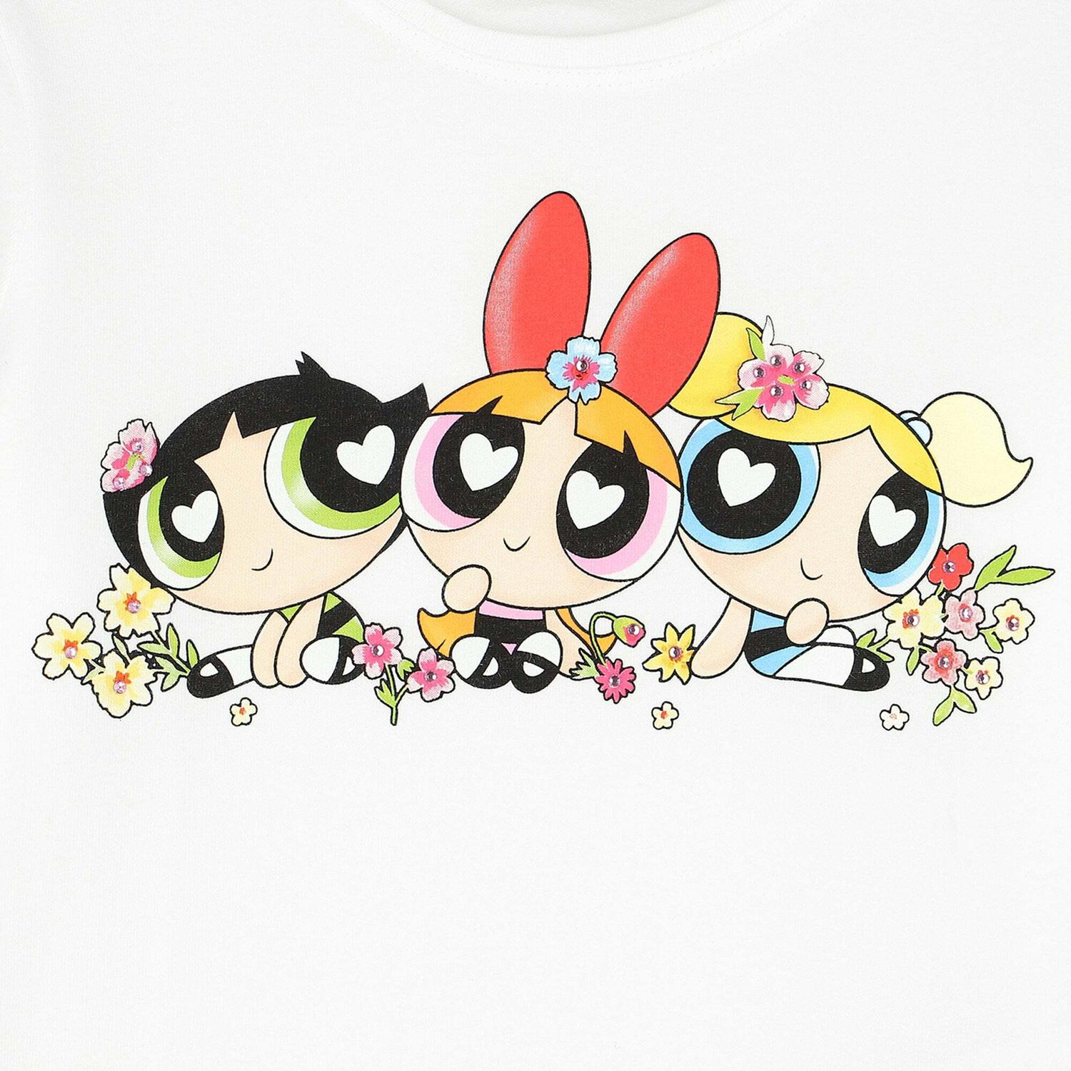Girls White Powerpuff Girls Top, 1, hi-res image number null