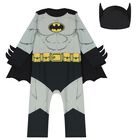 Younger Boys Black & Grey Batman Costume, 1, hi-res