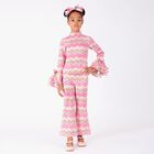 Girls Pink Bow Zigazag Headband, 2, hi-res