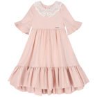 Girls Pink & Ivory Dress, 2, hi-res