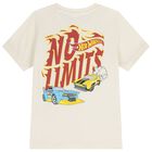 Boys Ivory Hot Wheels T-Shirt , 1, hi-res