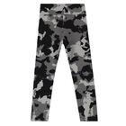 Girls Black & Grey Logo Leggings, 1, hi-res