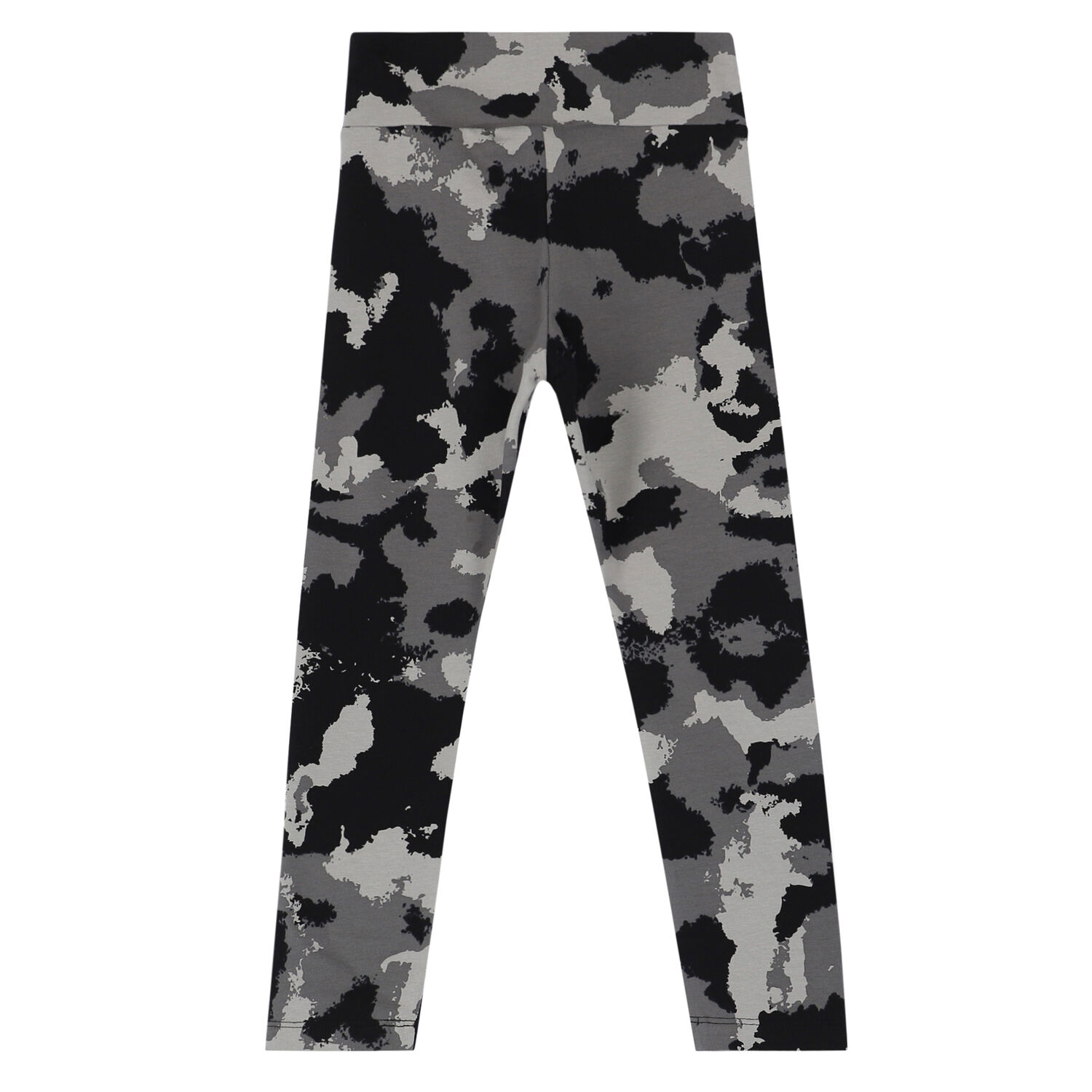 Girls Black & Grey Logo Leggings, 1, hi-res