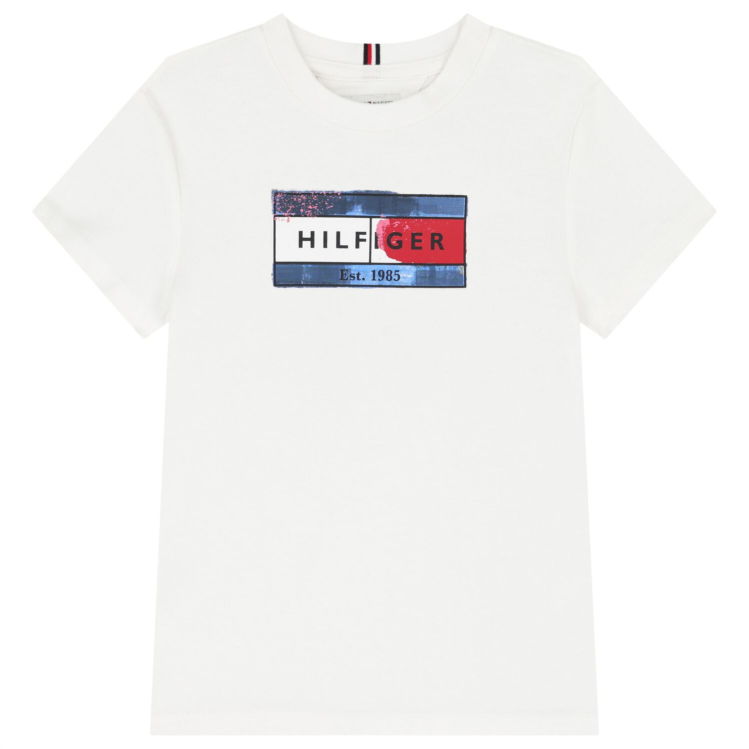 Boys White Logo T-Shirt, 3, hi-res