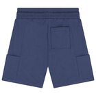 Boys Yellow & Navy Blue Surfboard Shorts Set, 2, hi-res