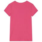 Girls Pink Diamante Logo T-Shirt, 6, hi-res