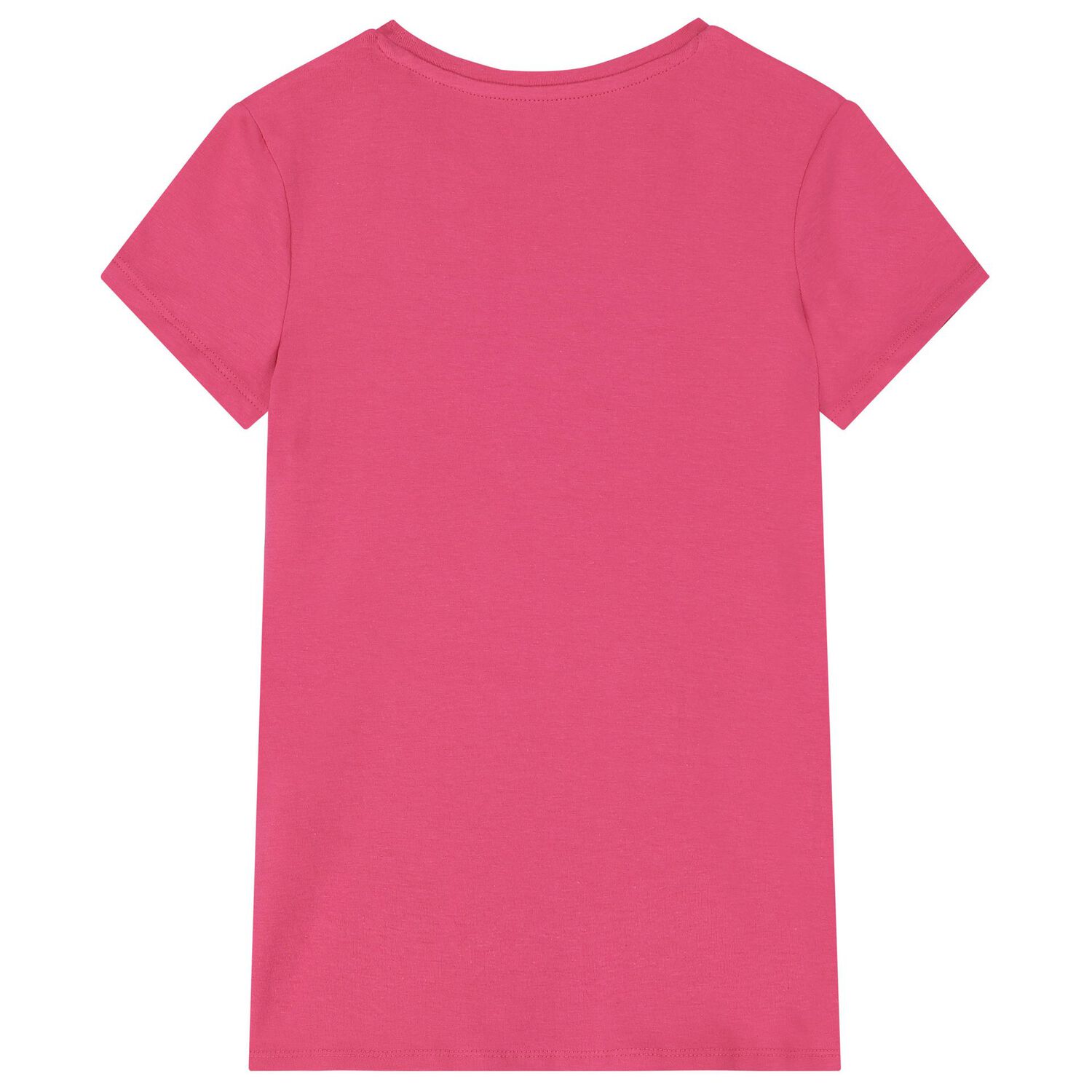 Girls Pink Diamante Logo T-Shirt, 6, hi-res