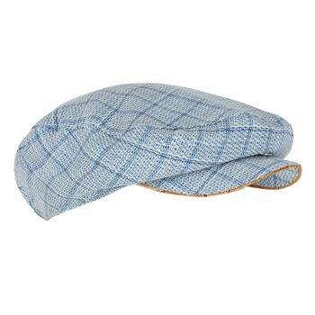 Baby Boys Blue Geo Map Cap
