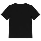 Boys Black Logo T-Shirt, 1, hi-res