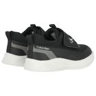 Black Mesh Logo Trainers, 1, hi-res