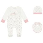 Baby Girls White & Pink Babygrow Gift Set, 2, hi-res