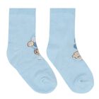 Baby Boys Blue & White Socks ( 4-Pack ), 3, hi-res