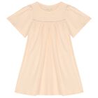 Girls Pink Logo Dress, 2, hi-res