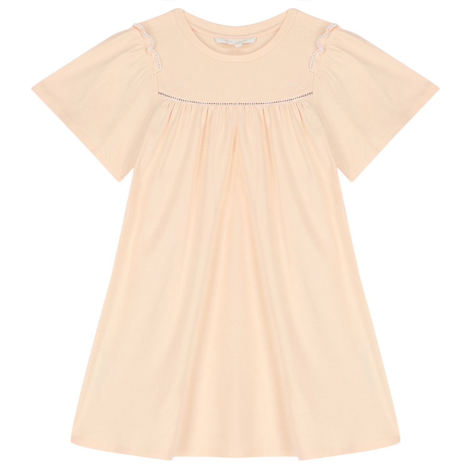 Girls Pink Logo Dress, 2, hi-res