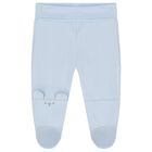 Baby Boys Ivory & Blue Balloon 2 Piece Babygrow Set, 1, hi-res