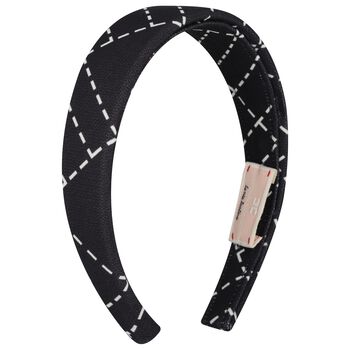 Girls Black Logo Headband