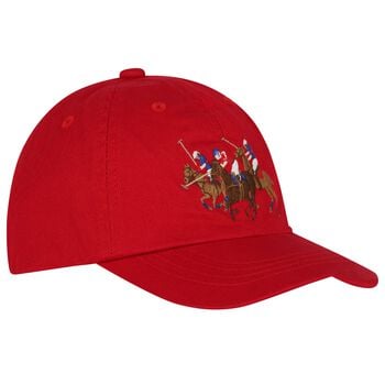 Boys Red Logo Cap