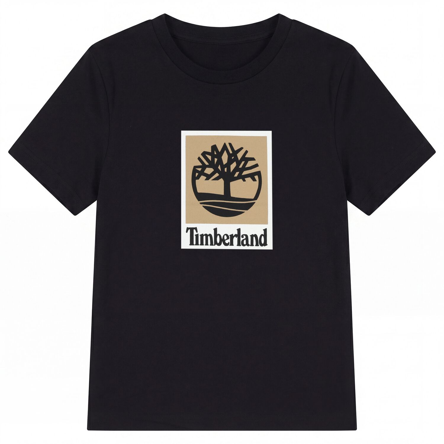 Boys Black Logo T-Shirt, 1, hi-res