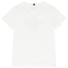 Boys White Logo T-Shirt, 1, hi-res