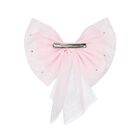 Girls Pink Bow Hairclip, 1, hi-res