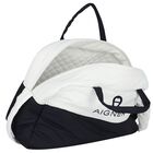 White & Navy Blue Logo Baby Changing Bag, 2, hi-res