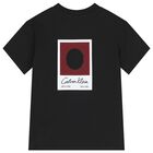 Boys Black Logo T-Shirt, 1, hi-res