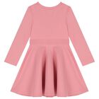 Girls Pink Logo Dress, 3, hi-res
