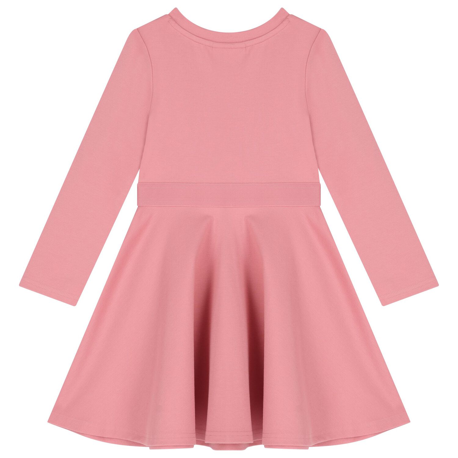 Girls Pink Logo Dress, 3, hi-res