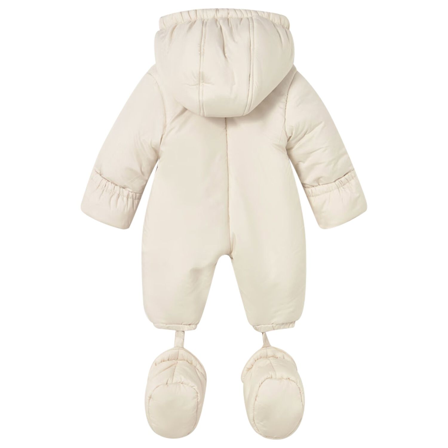 Ivory Embroidered Baby Snowsuit, 2, hi-res