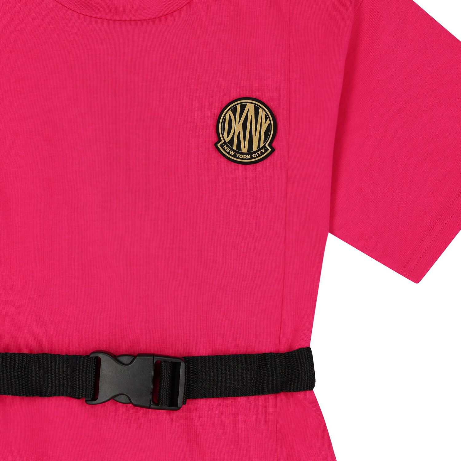 Girls Pink Logo Dress, 1, hi-res