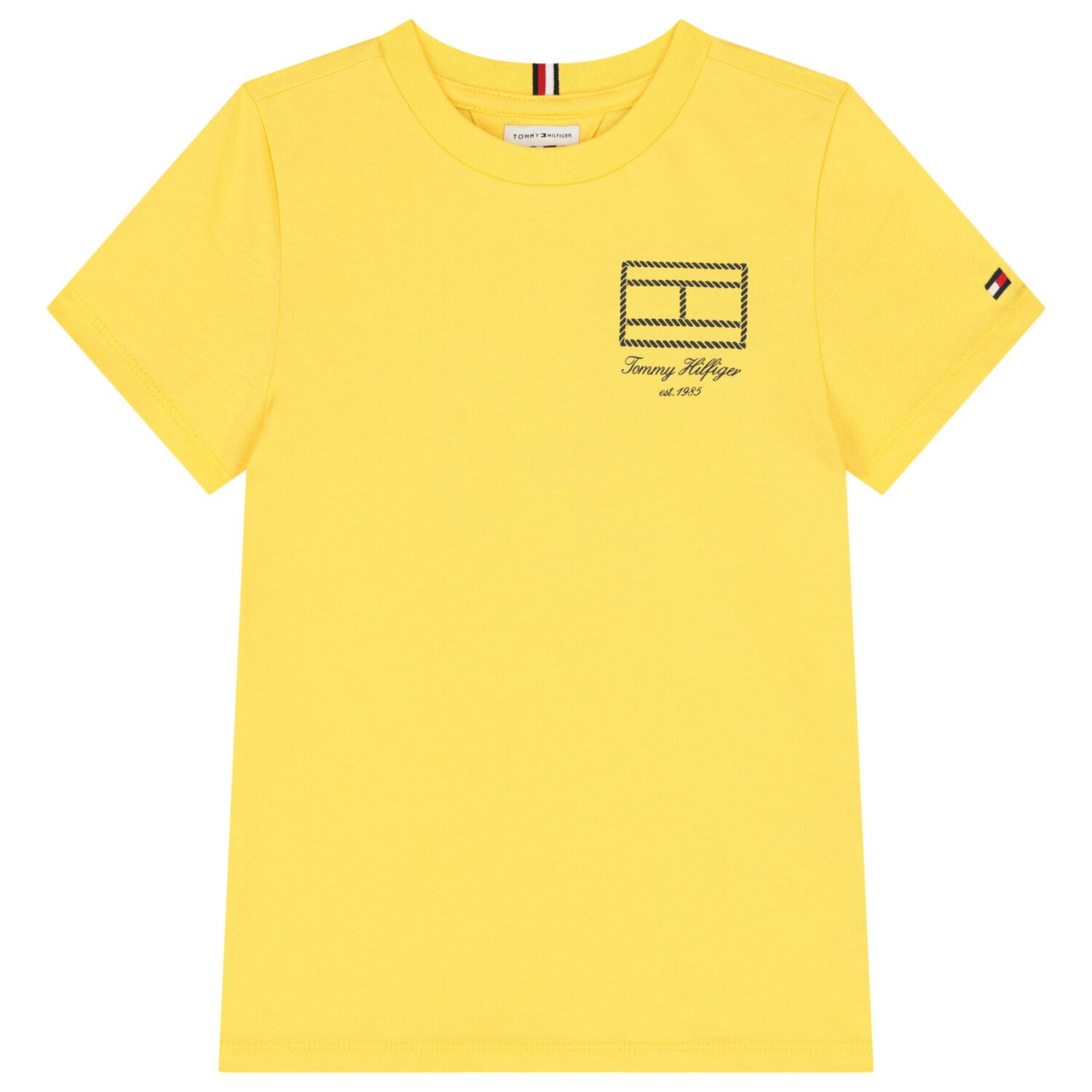 Boys Yellow Logo T-Shirt, 4, hi-res