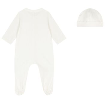 Baby Girls Ivory Logo Babygrow Gift Set
