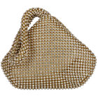 Gold Embellished Rhinestones Bag, 2, hi-res