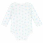 Baby Boys White & Blue Bodysuit, 3, hi-res