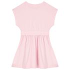 Girls Pink Logo Dress, 1, hi-res