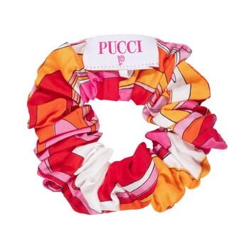 Girls Red & Orange Scrunchie