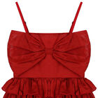 Girls Red Bow Dress, 1, hi-res