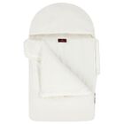 Baby Girls Ivory & Gold Logo Nest, 1, hi-res