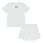 Blue Logo Shorts Set, 1, hi-res