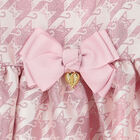 Girls Pink & White Cats Dress, 1, hi-res