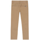 Boys Beige Chino Trousers, 1, hi-res