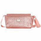 Girls Metallic Pink Handbag, 1, hi-res